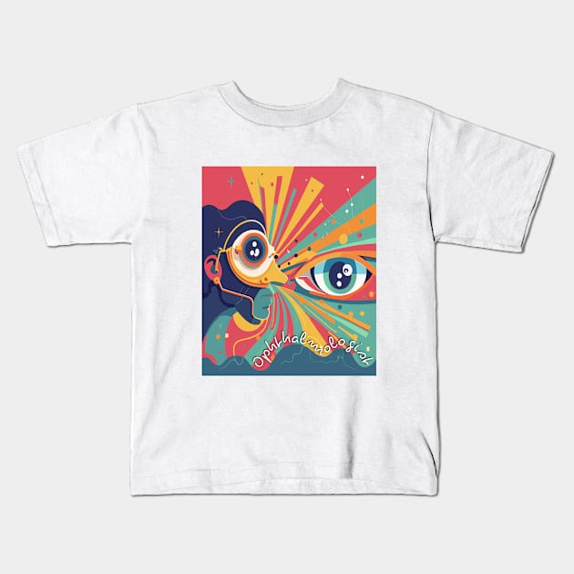 Ophthalmologist art Brafdesign Kids T-Shirt by Brafdesign